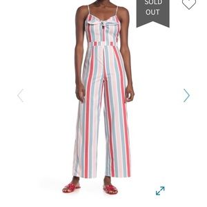 Romeo & Juliet couture striped jumpsuit